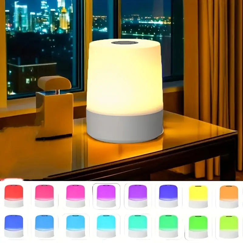 Lampă de noapte portabilă LED RGB cu control tactil