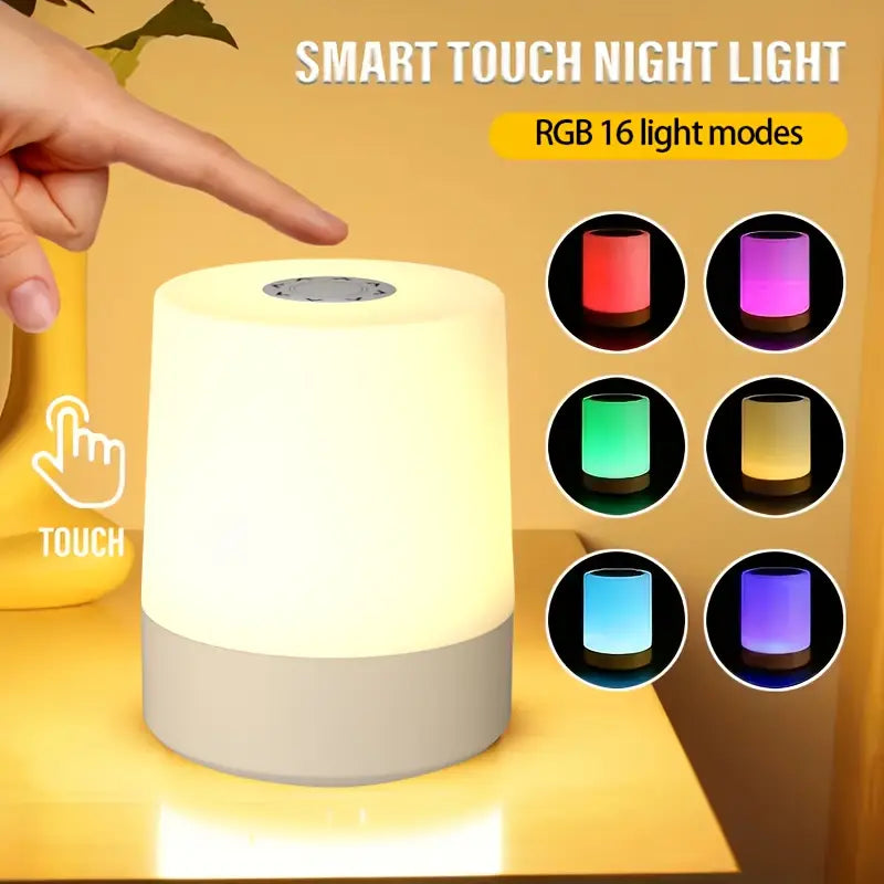 Lampă de noapte portabilă LED RGB cu control tactil