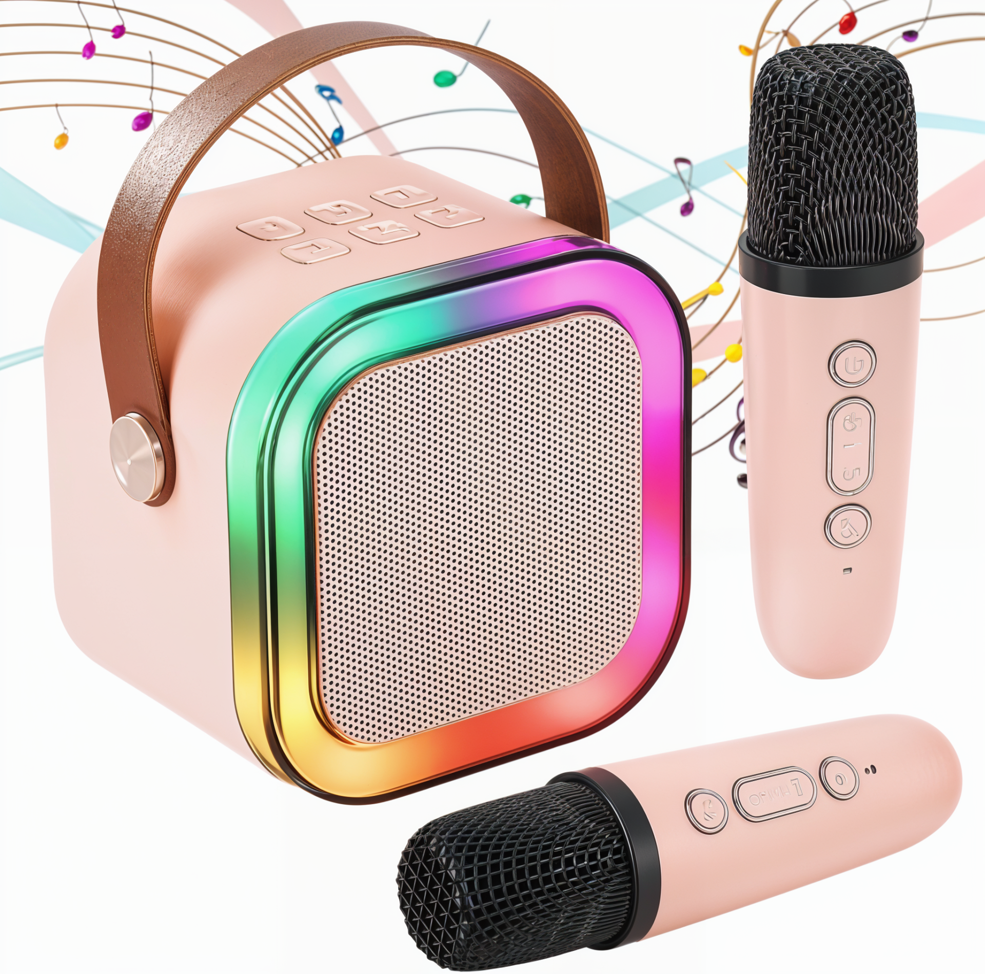 Boxa Karaoke cu 2 Microfoane IOS/Android